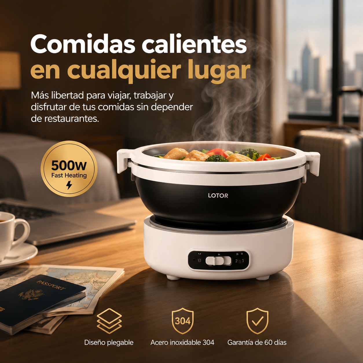 Olla Eléctrica Plegable NomadChef™