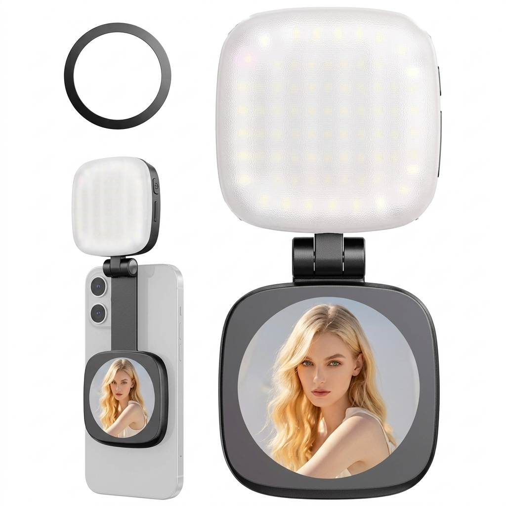 LuxAura™ Luz Magnética para Selfies [Iluminación Profesional para Fotos Increíbles]