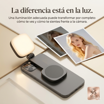LuxAura™ Luz Magnética para Selfies [Iluminación Profesional para Fotos Increíbles]