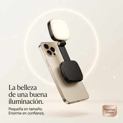 LuxAura™ Luz Magnética para Selfies [Iluminación Profesional para Fotos Increíbles]