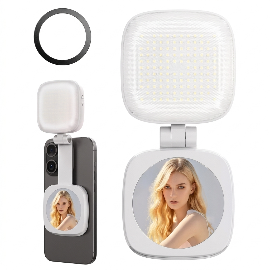 LuxAura™ Luz Magnética para Selfies [Iluminación Profesional para Fotos Increíbles]