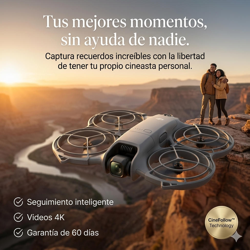 SkyMoment™ Drone Cinegrafista Personal [Tus Mejores Momentos, Sin Ayuda de Nadie]