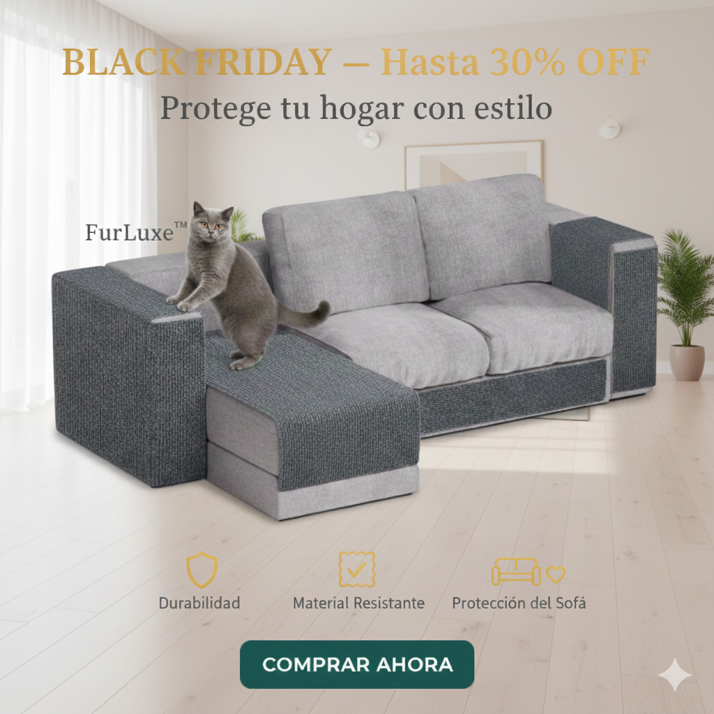 FurLuxe™ Alfombra para Gatos [Protección elegante para tu hogar]
