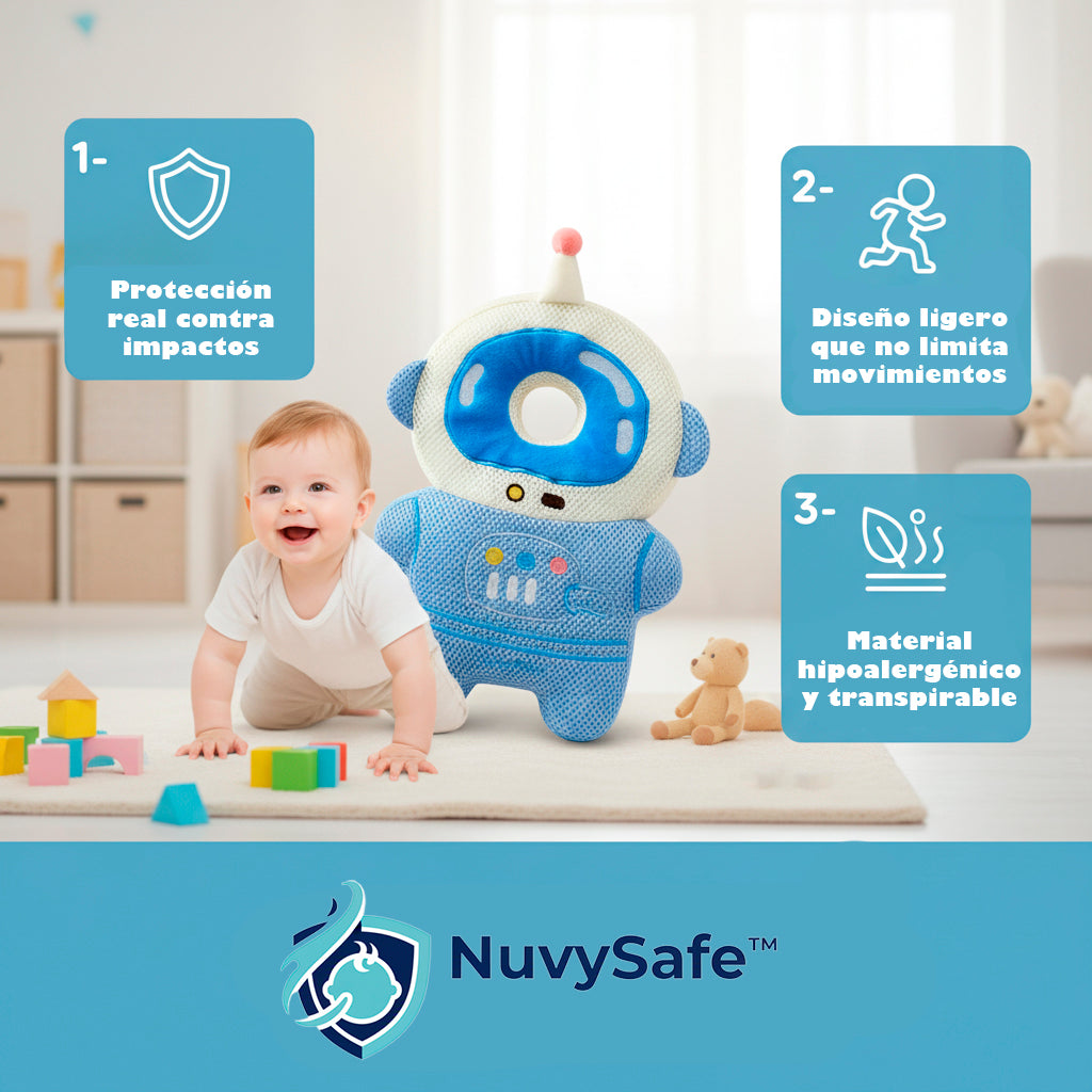 NuvySafe™ Protector de Cabeza [Comodidad y seguridad en cada paso]
