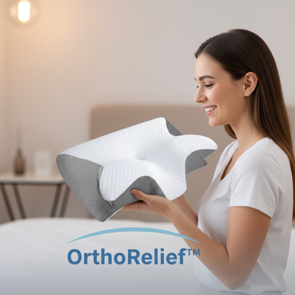 OrthoRelief™ Almohada Cervical [Alivio Inmediato en el Cuello y los Hombros]