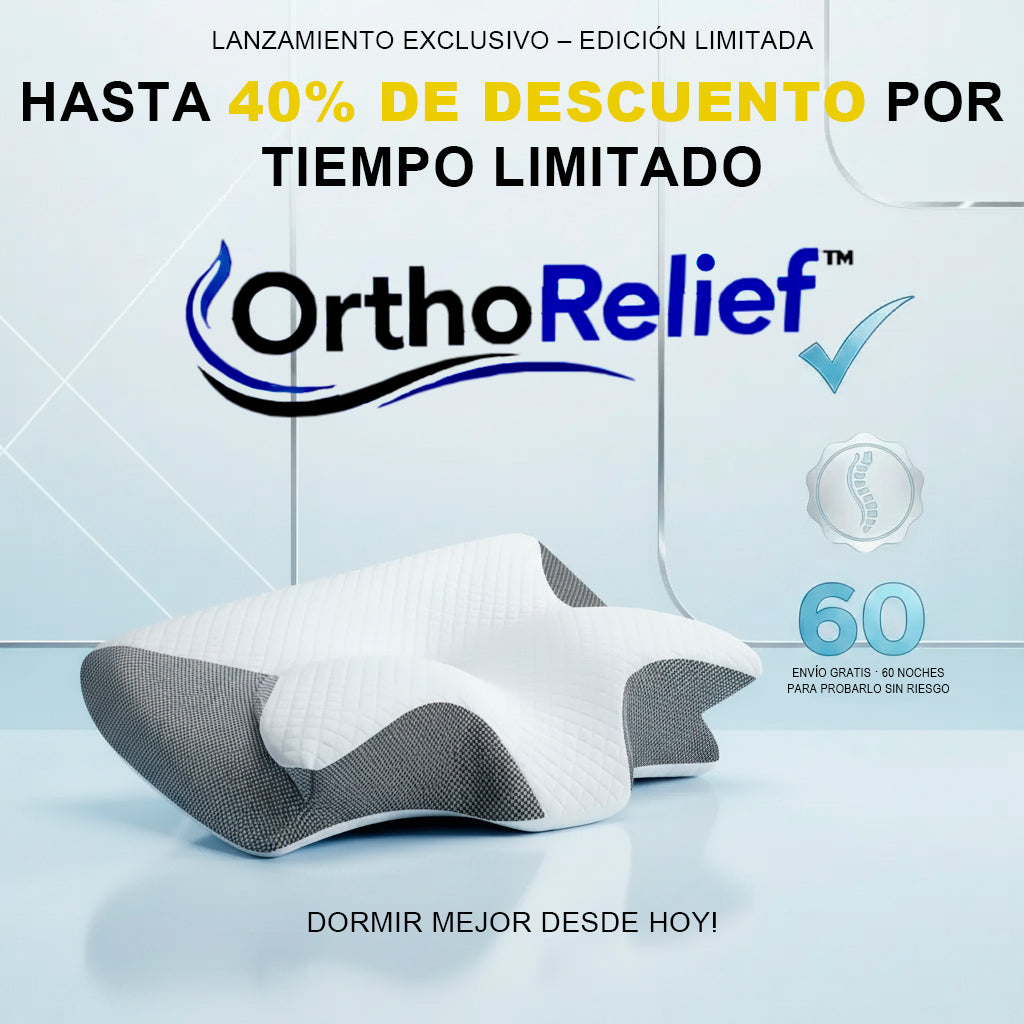 OrthoRelief™ Almohada Cervical [Alivio Inmediato en el Cuello y los Hombros]