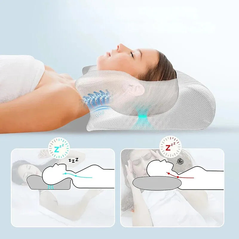 OrthoRelief™ Almohada Cervical [Alivio Inmediato en el Cuello y los Hombros]
