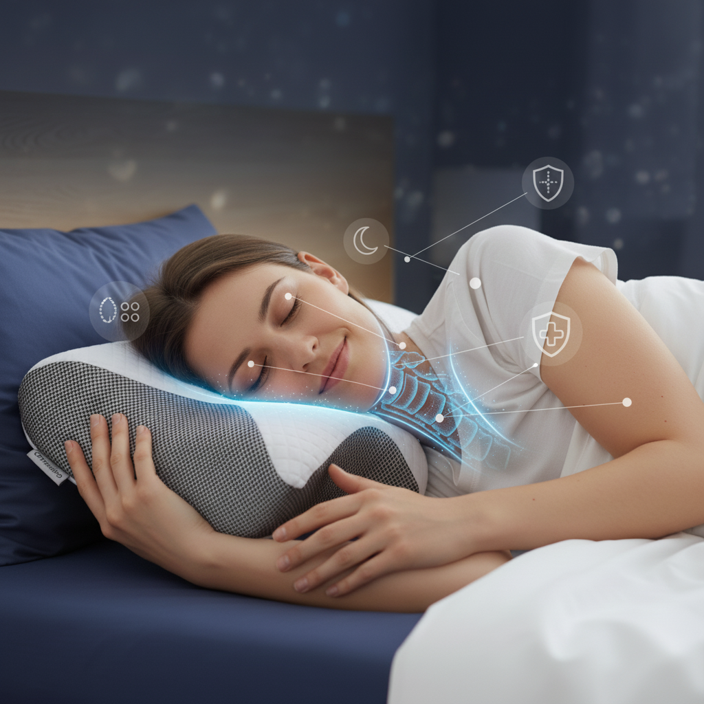 OrthoRelief™ Almohada Cervical [Alivio Inmediato en el Cuello y los Hombros]